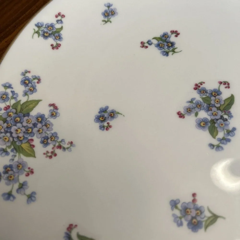 Tuscan Fine English Bone China Forget Me Not Plate 10‎ Inch